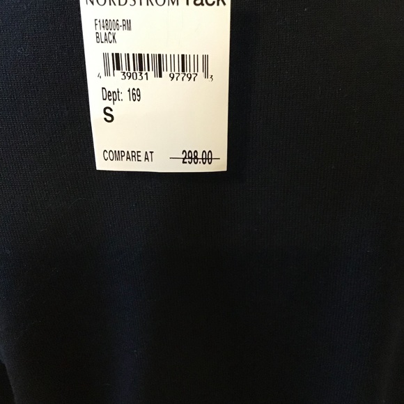 Rebekah Minkoff Leather Panel Sheer Sleeve Sweater Small - Picture 7 of 10